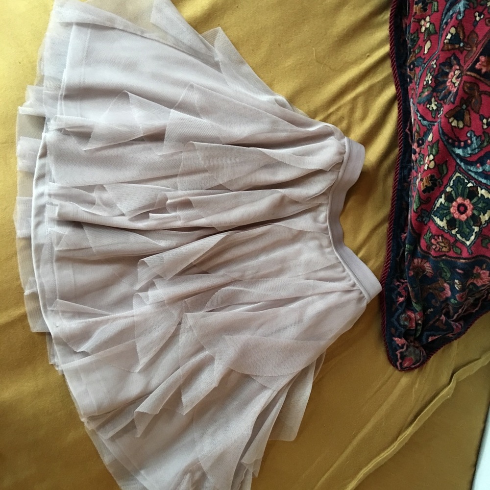 Mini with ruffle overlay